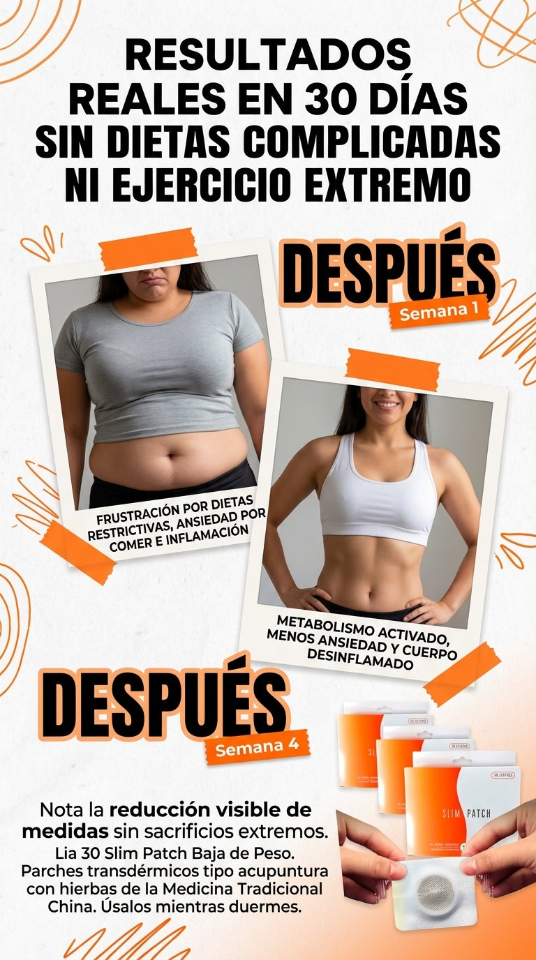 Antes y despues Slim Patch